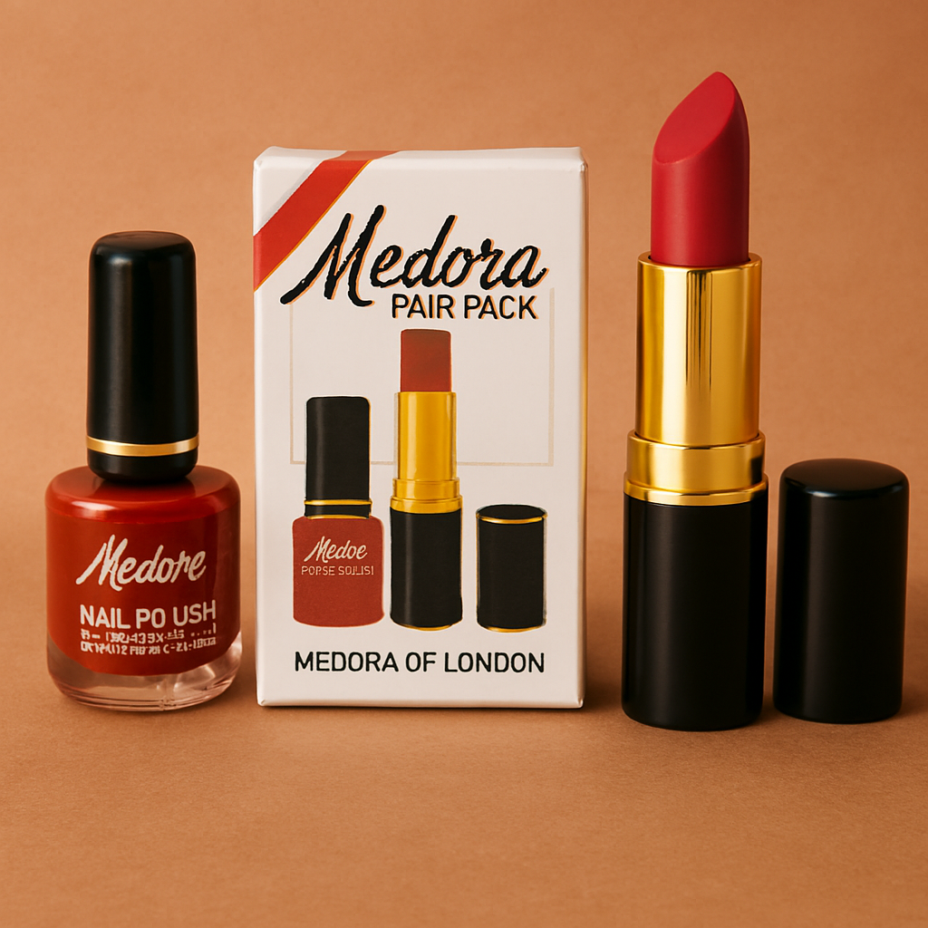 Medora 2 in 1 Lipstick & Nail Polish Combo