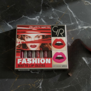 6 Pcs Lip Gloss Set – Liquid Formula with Shades of Red