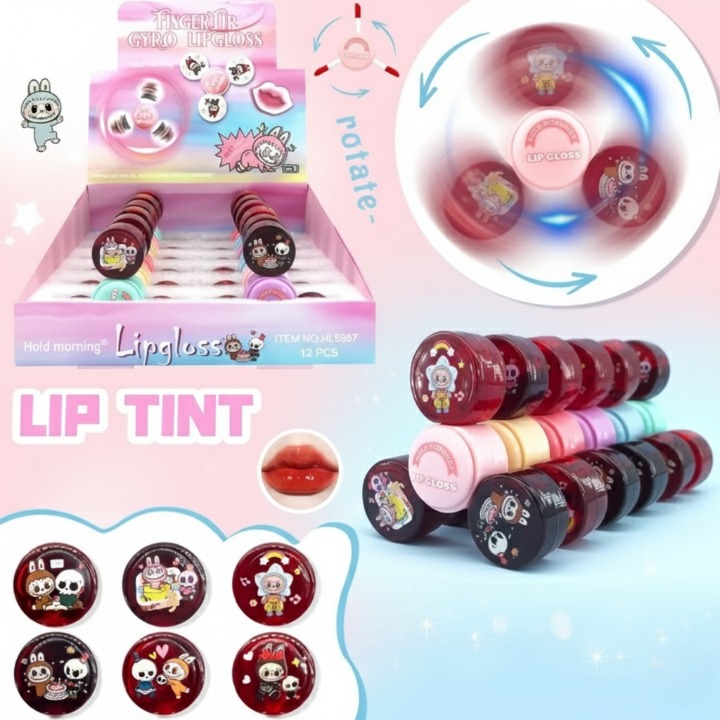 3 in 1 Spinner Lip Gloss/Tint – Hydrating Liquid Lip Color
