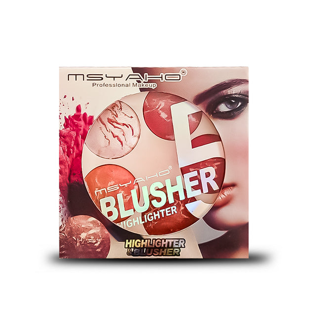 5-in-1 MSYAHO Professional Makeup Palette – 3D Highlighter – Blusher – image 2