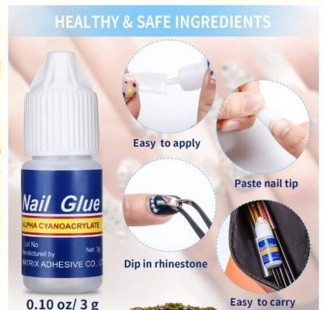 Pack of 5 – Strong Nail Glue for Nail Art – image 3