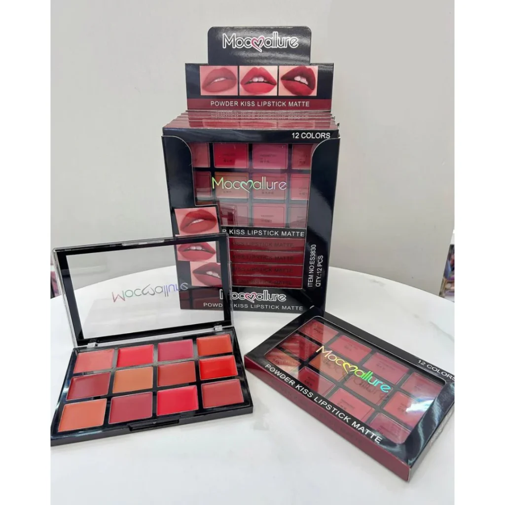 Mocallure 12-Color Lip Palette / Long-Lasting Professional Lip Kit for Every