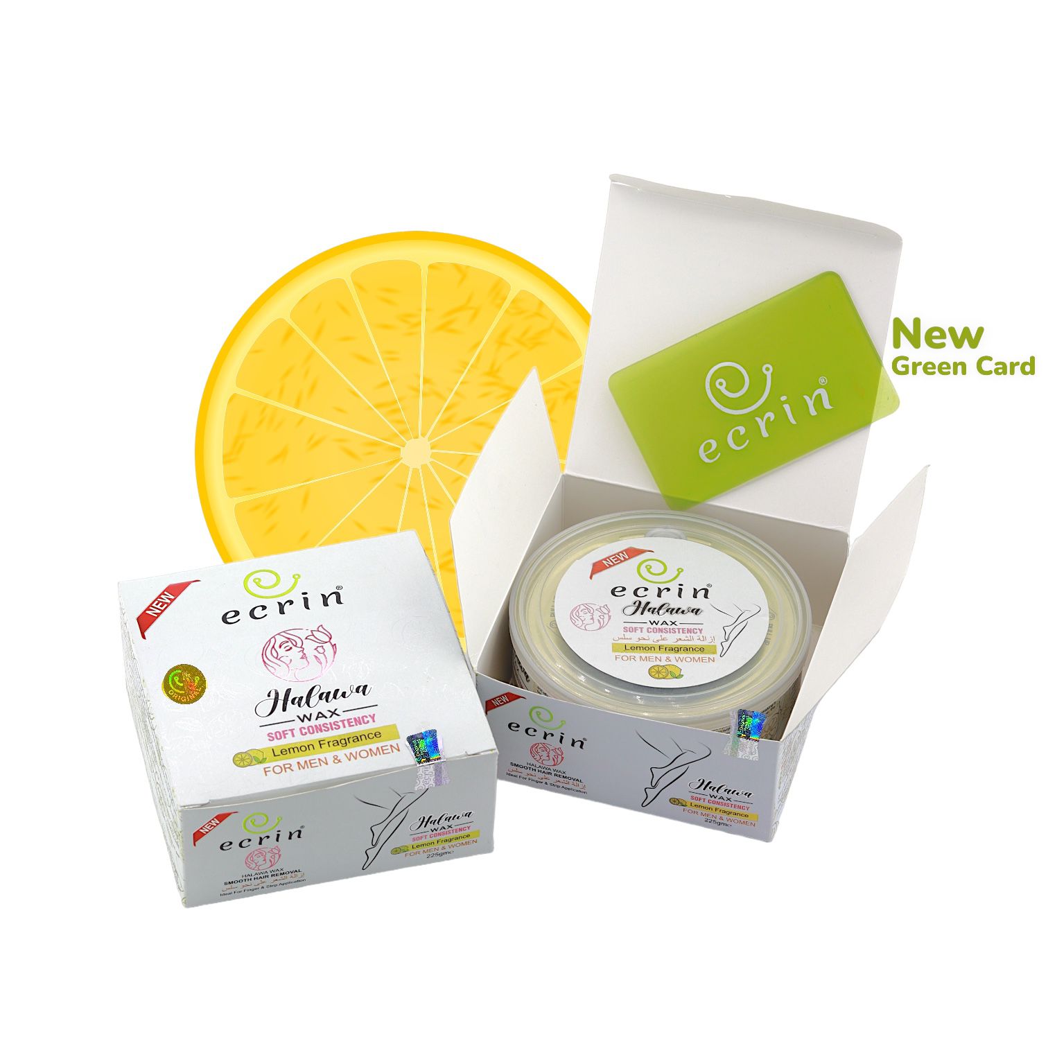 ECRINCOSMETICS Ecrin Organic Halawa Wax - 100% Lemon & Sugar Base 225g – image 2