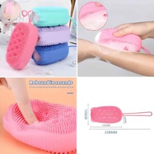 silicone soap bath massage / Bath Body Brush High Quality Silicon Bath Brush