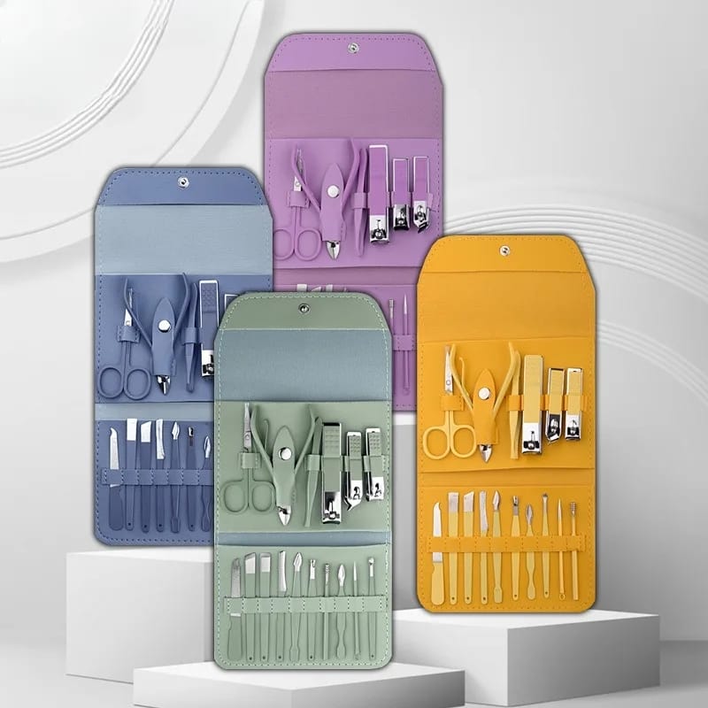 16 in 1 Nail kit Manicure Cutters Nail Clipper Set Household Stainless Steel