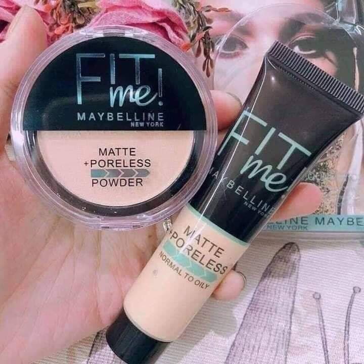 2-in-1 Makeup Deal – Liquid Foundation & Face Powder Combo for Smooth