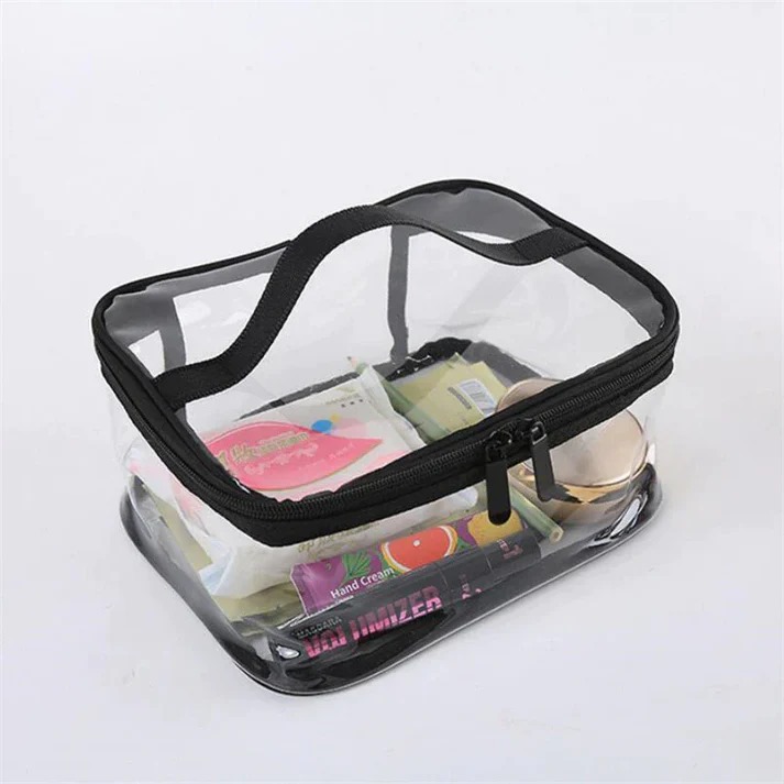 Clear Travel Makeup Bag – Waterproof – Portable – image 2