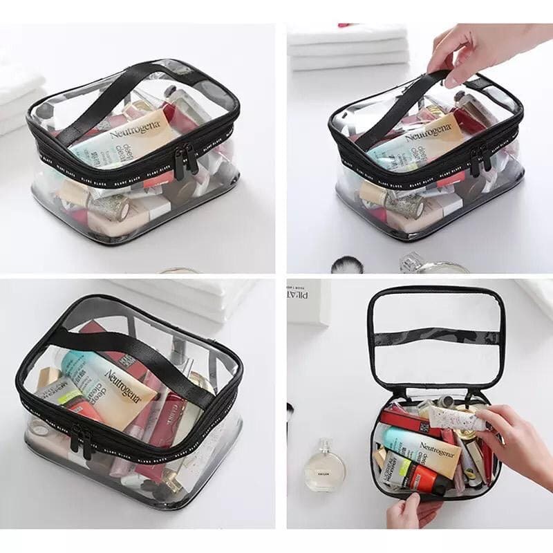 Clear Travel Makeup Bag – Waterproof – Portable