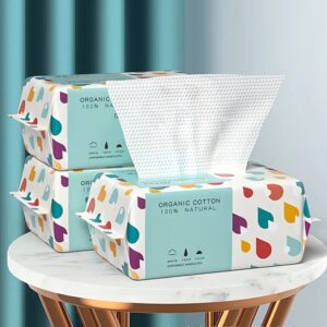 Disposable Face Towel – 70 Pcs Ultra Soft, Thickened Cotton Tissues