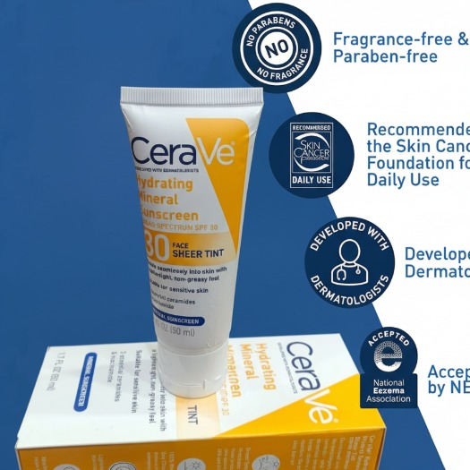 CeraVe Hydrating Mineral Sunscreen SPF 50 – image 2
