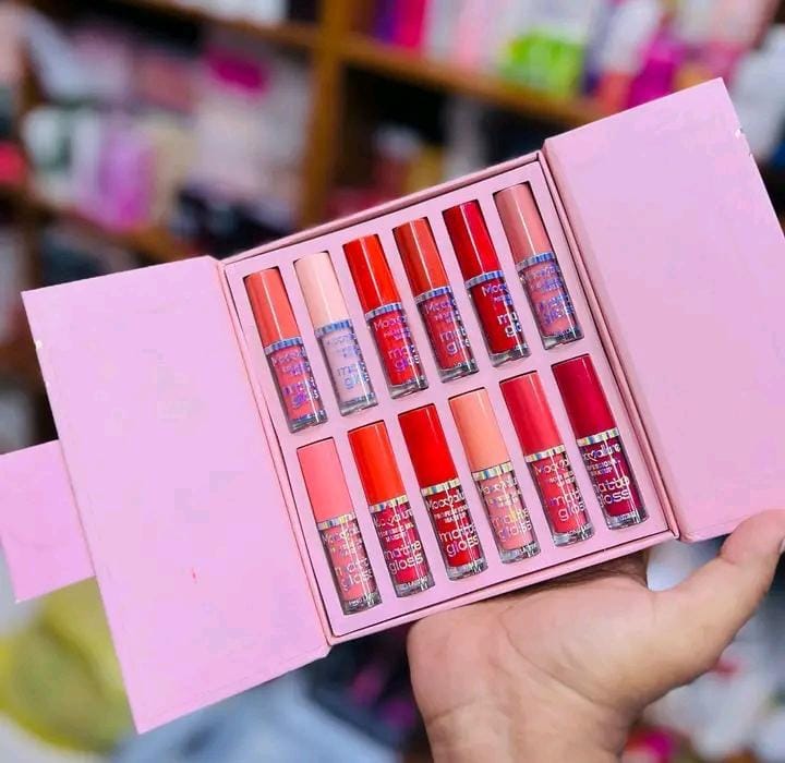 12 Pcs Mocallure High Pigmented Velvet Lip Gloss Set – image 2