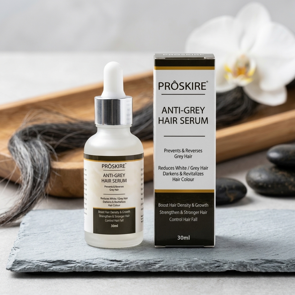 Proskire Anti-Grey Hair Serum 30ml Reduces White Hair
