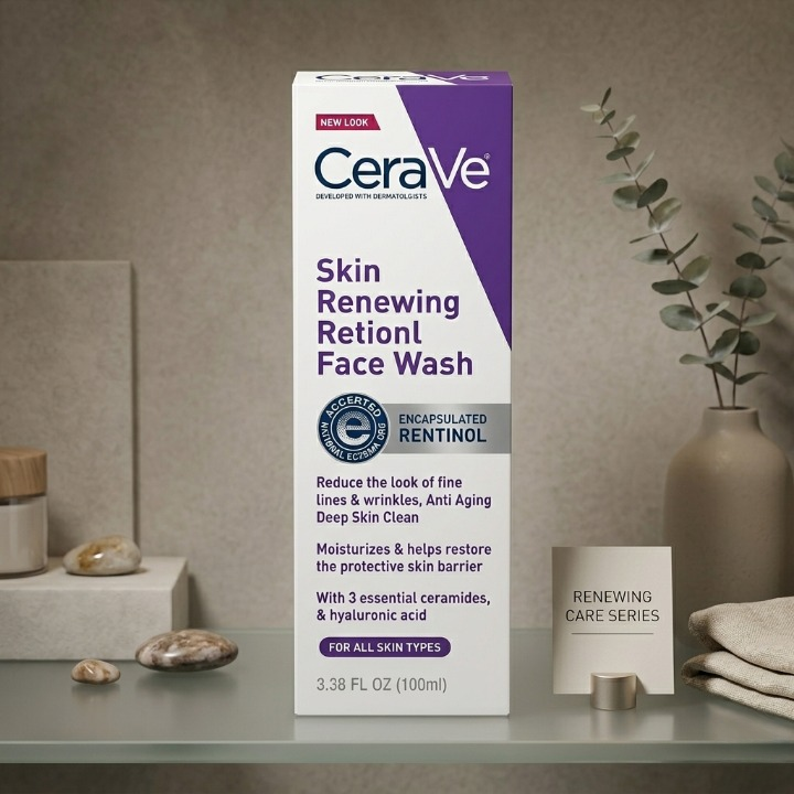 Renewing Retinol Face Wash with Ceramides & Hyaluronic Acid – 100ml – image 2