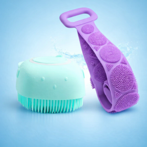 2-in-1 Silicone Bath Brush & Back Scrubber Combo Deal