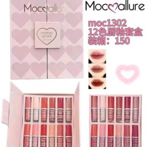 12 Pcs Mocallure High Pigmented Velvet Lip Gloss Set
