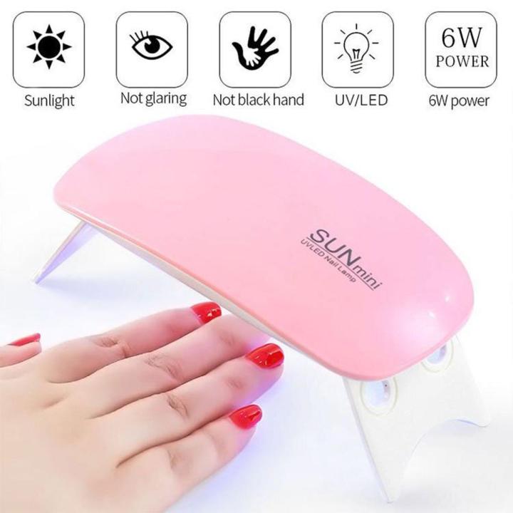 Mini Uv Led Nail Lamp Portable Gel Curing Lamp Pocket Size Compact Mini Nail
