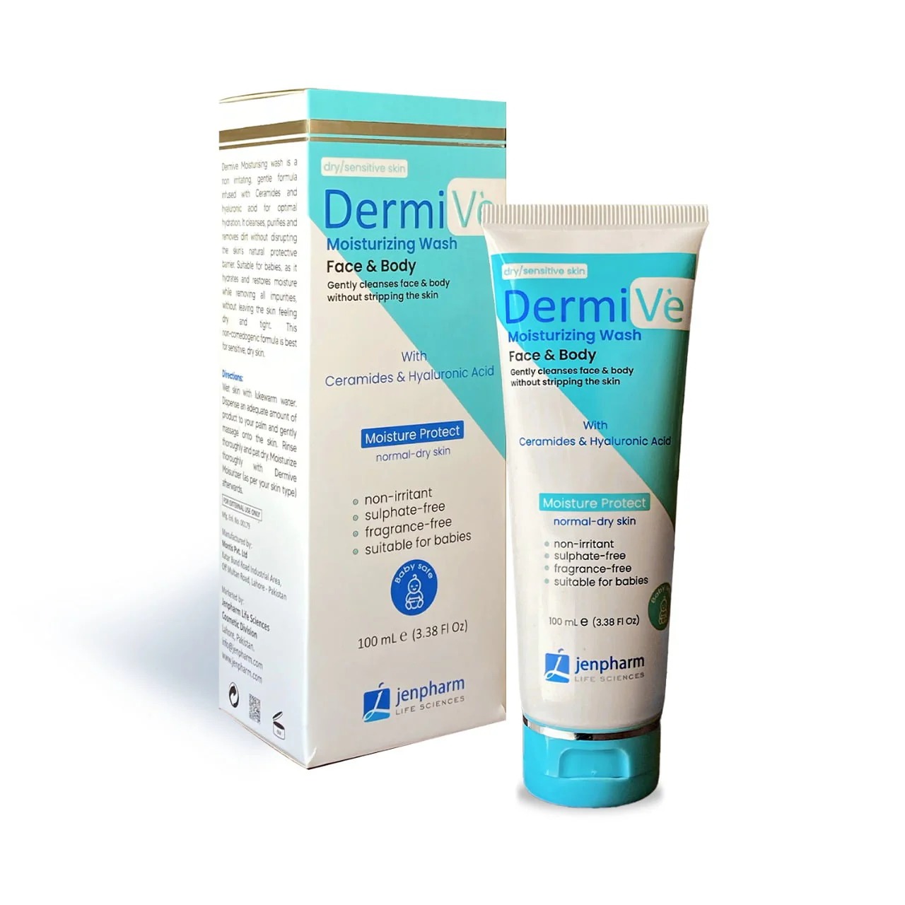 Dermive Moisturizing Wash Face And Body Gentle Formula Reliable Quality