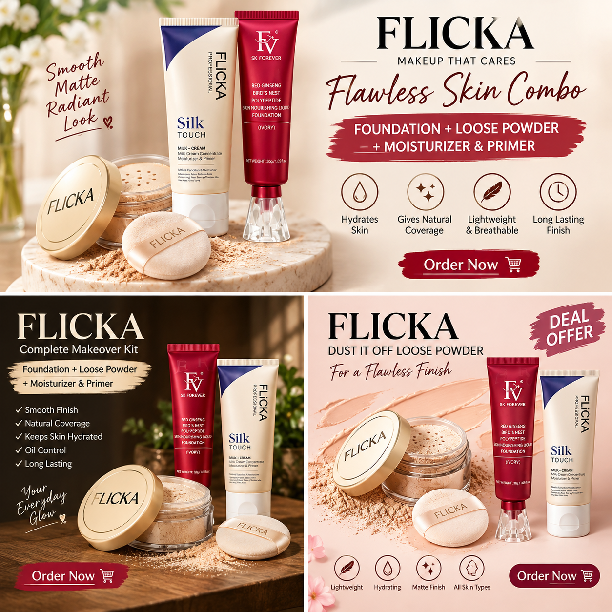 3 In 1 Most Demanding Makeup Bundle - Ivory Shade – image 2