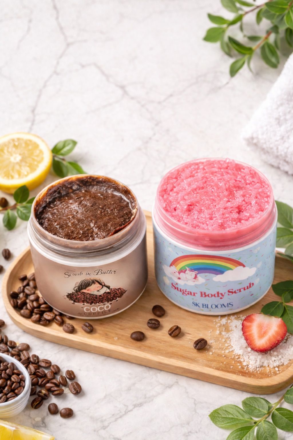 Pack Of 2 Sugar Body Whitening Scrub 150ml Each Exfoliating Body Scrub – image 3