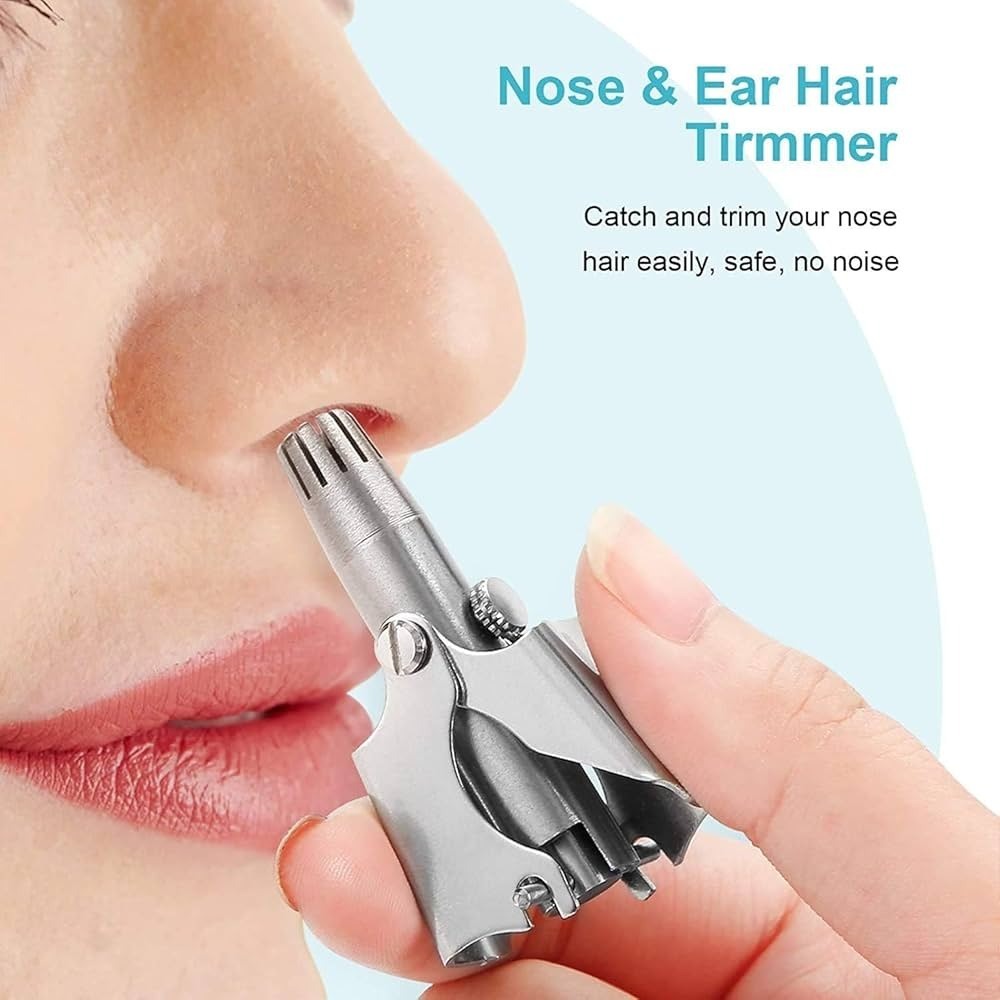 Mini Portable Stainless Steel Nose Hair Trimmer – image 2