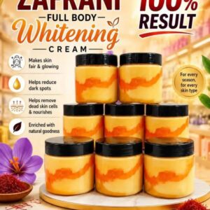 Zafrani Whitening Cream With Serum 250g Jar Brightening Formula For Soft