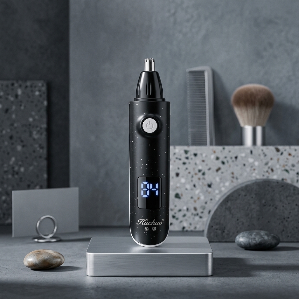 Kuchao Imported Electric Nose Hair Trimmer with Digital Display – image 3
