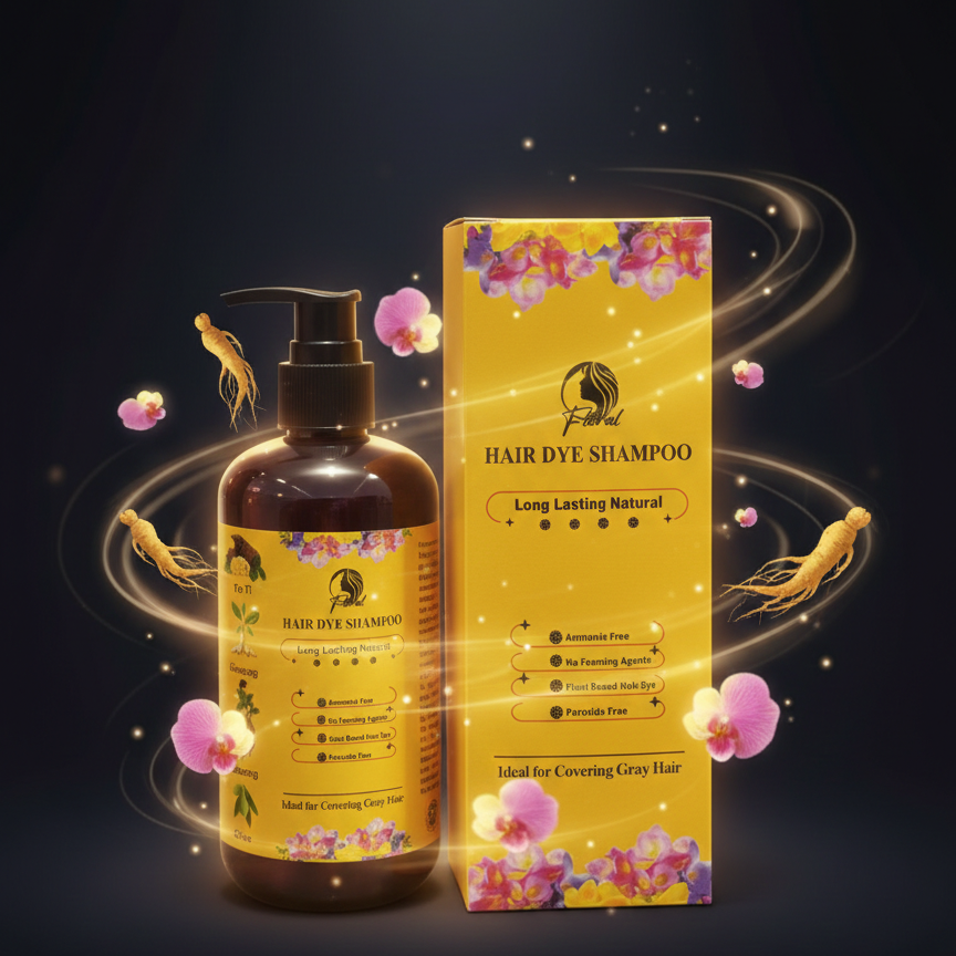 Floral Natural Hair Dye Shampoo – image 3
