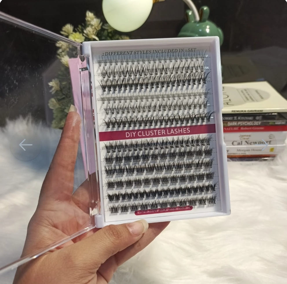Kashee's 4 In 1 Eyelash Extension Set With Glue & Applicator Light & Thick – image 3