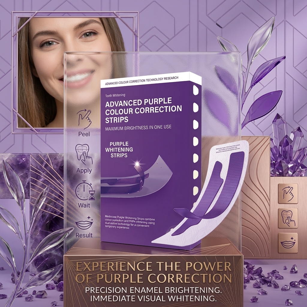 Purple Color-Correcting Teeth Whitening Strips – image 3