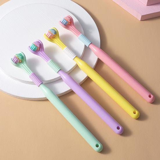 Three-Sided Ultra Soft Bristle Toothbrush