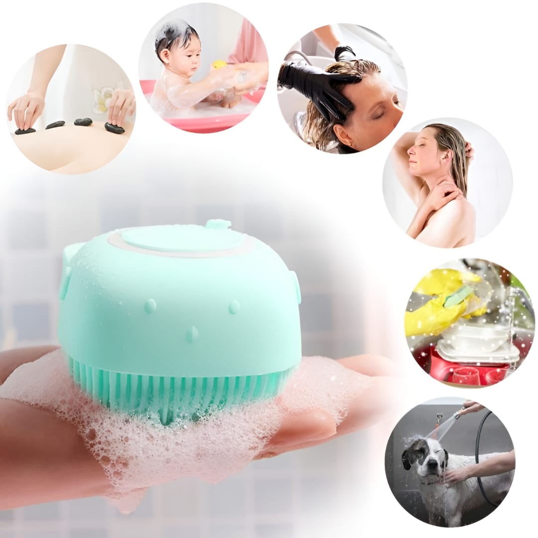 2-in-1 Silicone Bath Brush & Back Scrubber Combo Deal – image 3