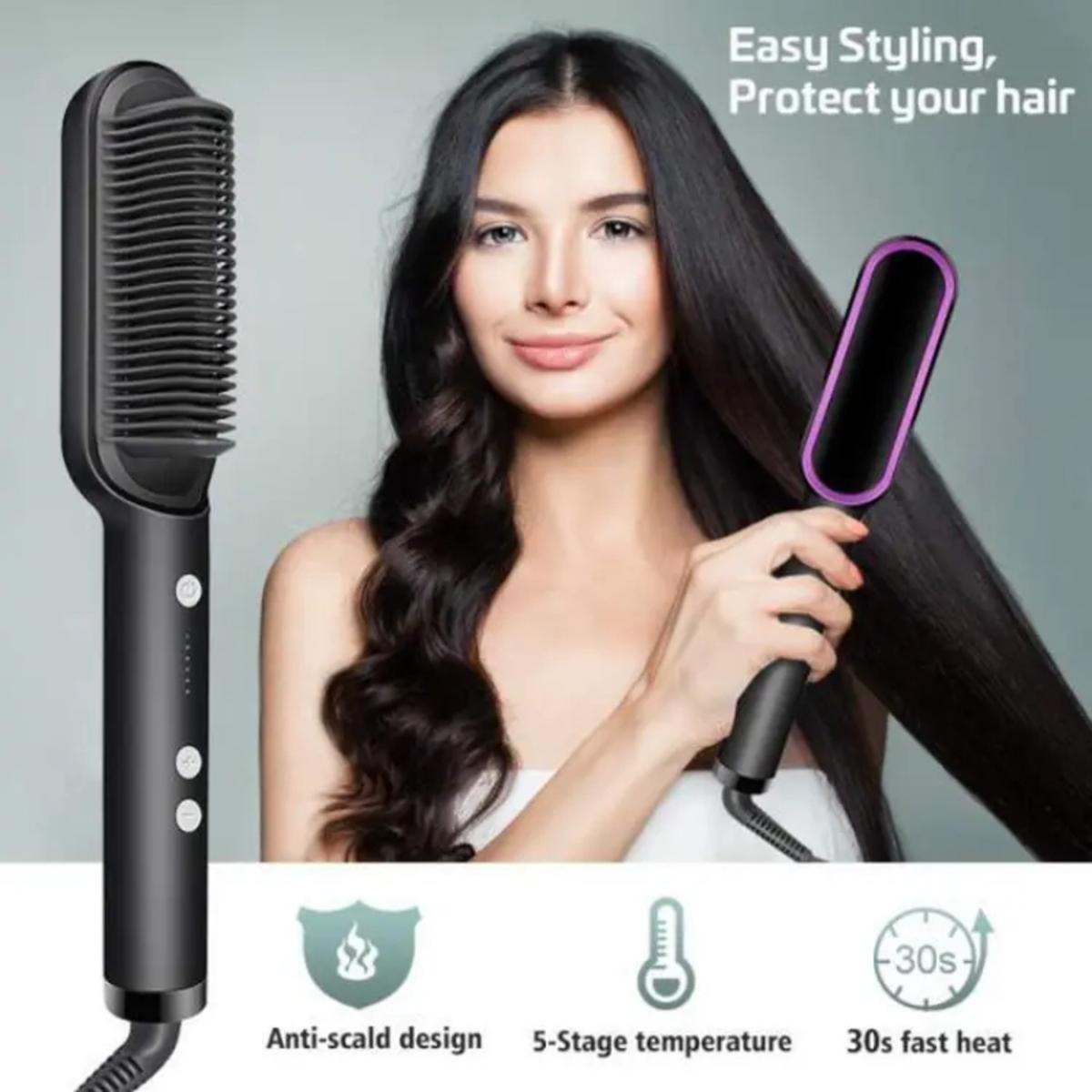 909 Hair Straightening Brush – image 3