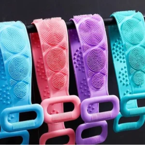 Single Side Silicone Bath Towel Scrubber – Soft Body Cleaning Brush