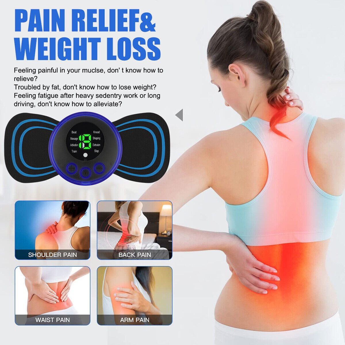 Portable EMS Mini Electric Massager Patch – image 3