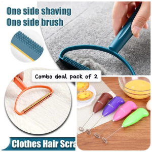 Combo deal pack of 2 Lint remover and Electric Egg Beater Milk Drink Coffee